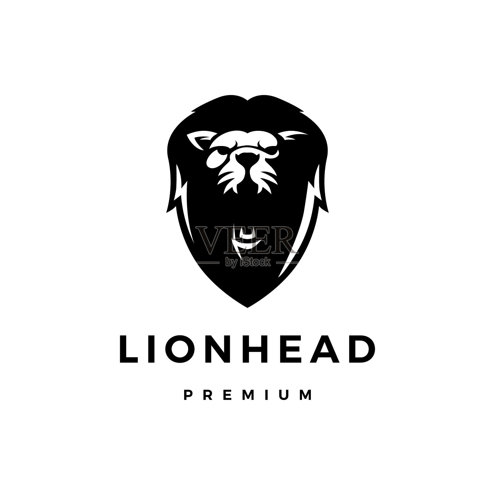 狮子头标志图标插画图片素材