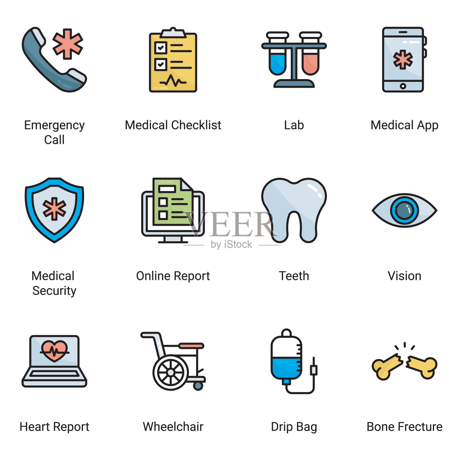 医院和医疗图标素材