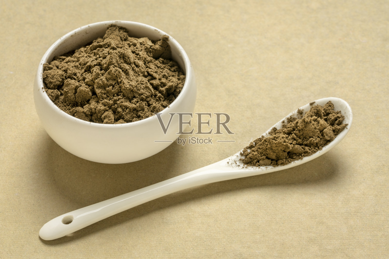 有机诺丽粉与复制空间照片摄影图片