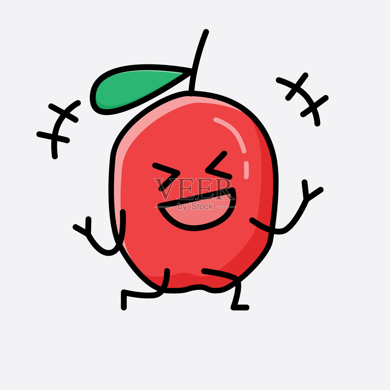 可爱的枸杞字符插画图片素材