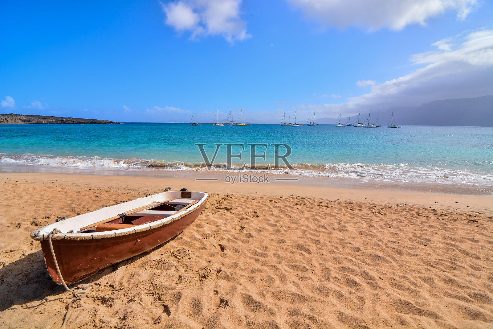 西班牙热带火山加那利群岛的景观照片摄影图片