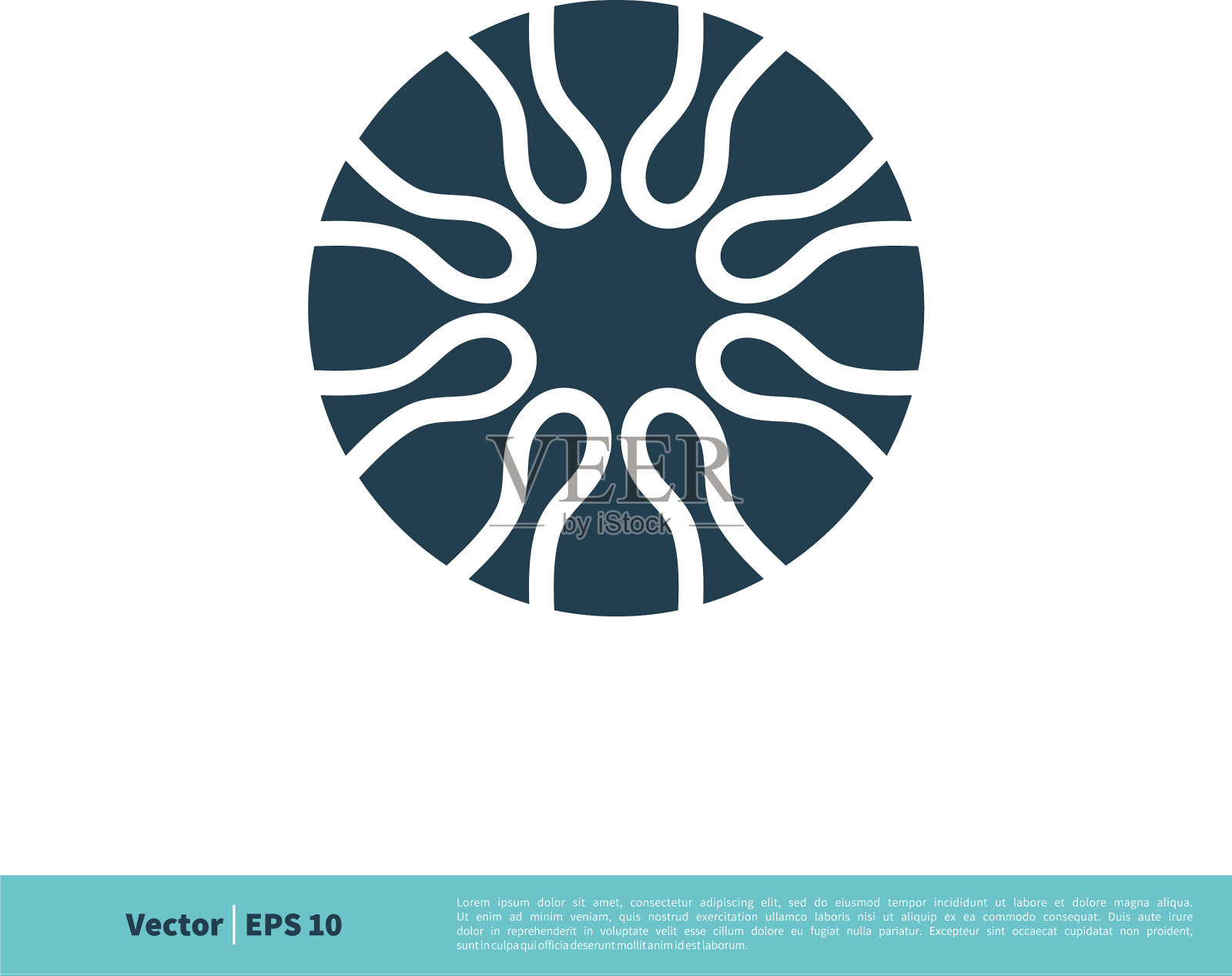 阿拉伯装饰性几何星形图标标志插画图片素材