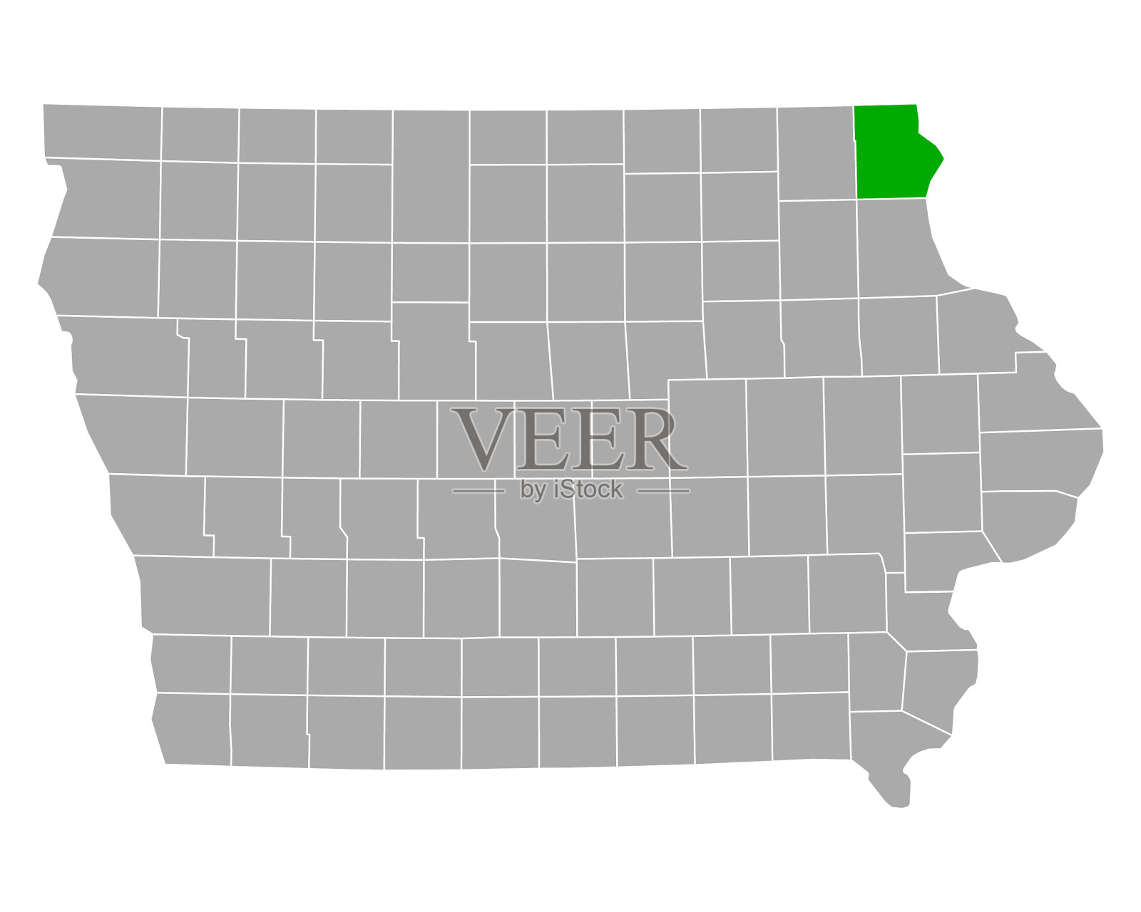 爱荷华州的阿拉玛基地图插画图片素材