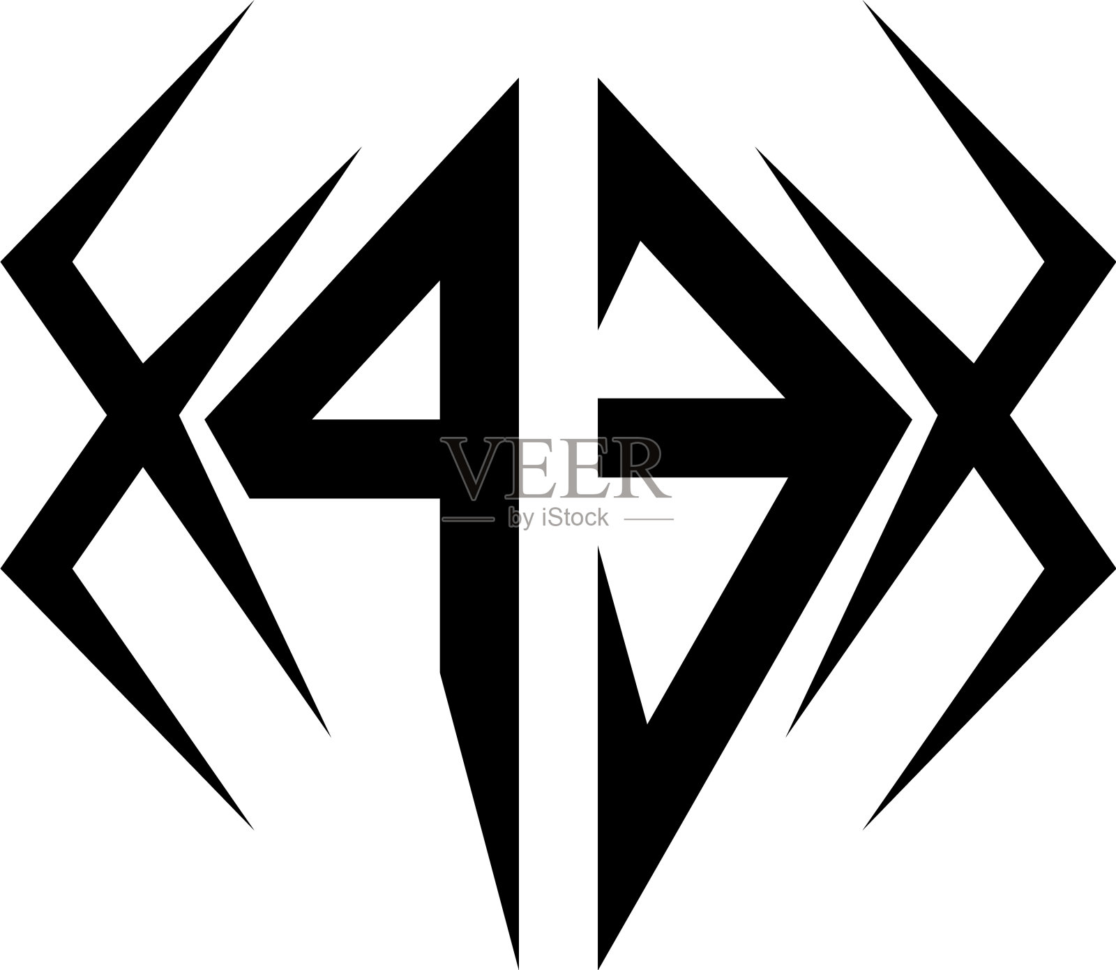 最初的PE标志设计具有很酷的风格的标志插画图片素材