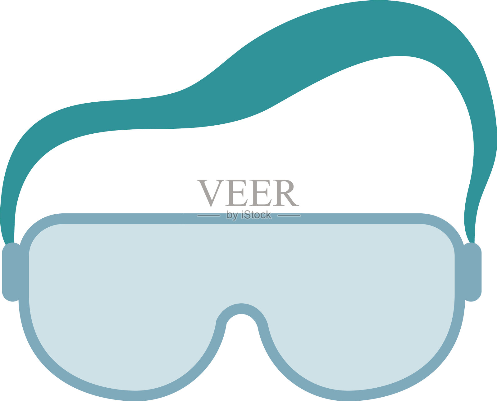 冠状病毒防护眼镜设计元素图片