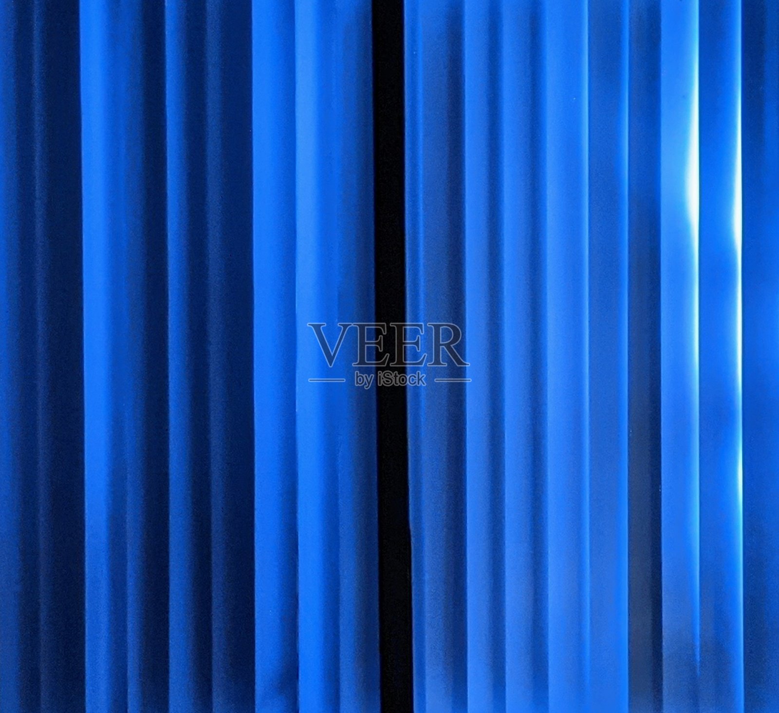 蓝色的窗帘照片摄影图片