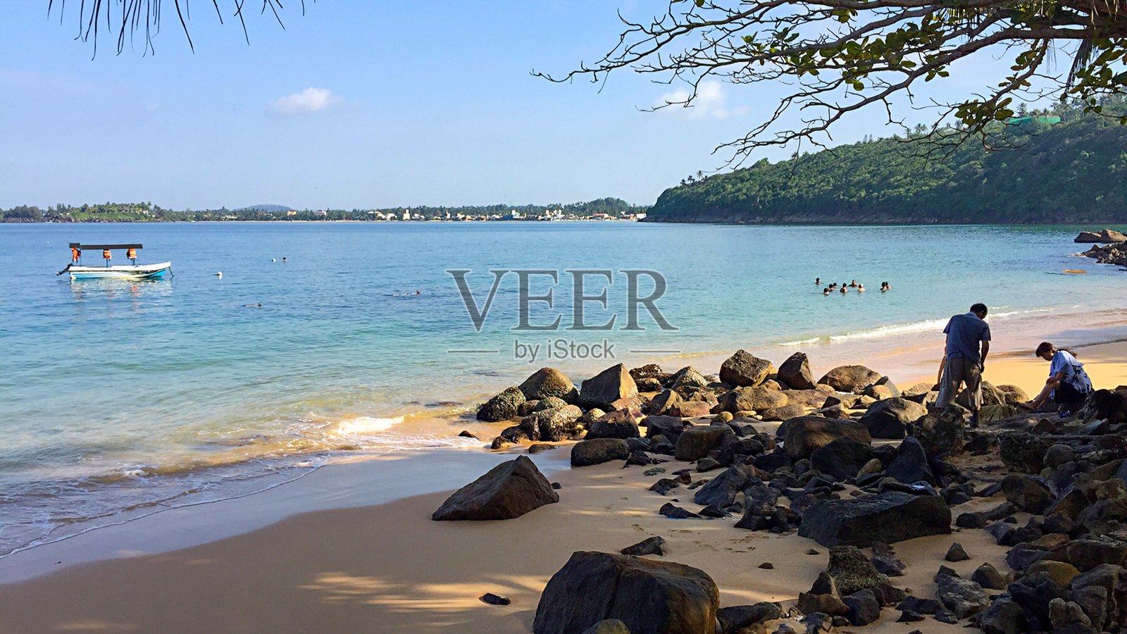 海滩和印度洋,加勒,斯里兰卡照片摄影图片