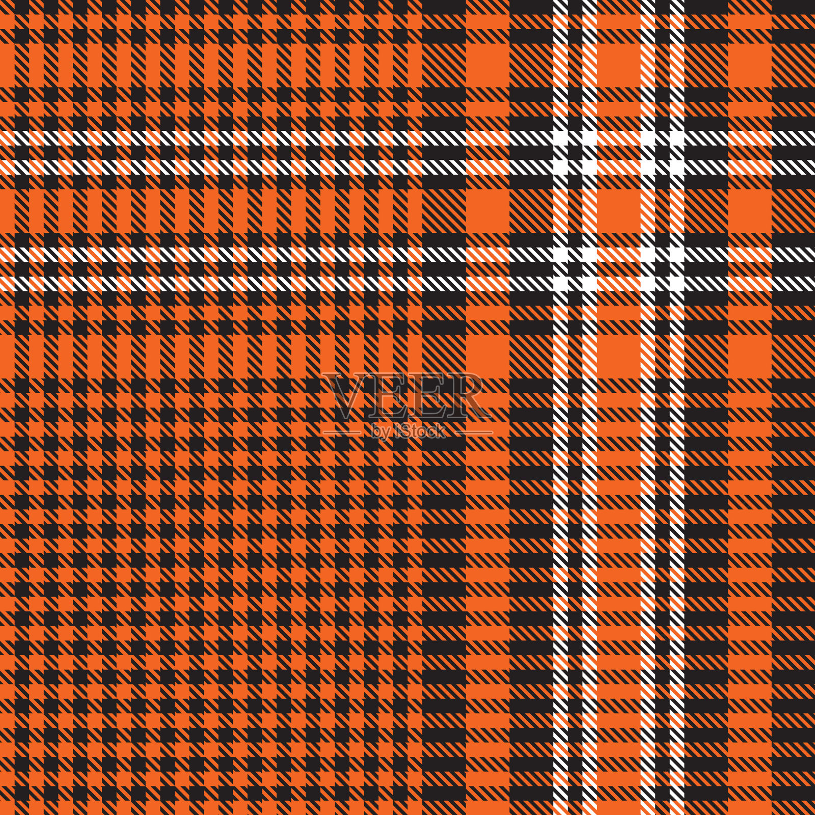 橙色格伦格纹无缝图案插画图片素材