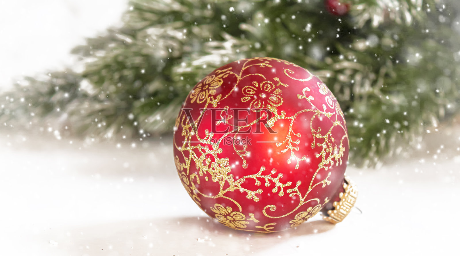 圣诞节的背景。新年快乐。有选择性的重点照片摄影图片