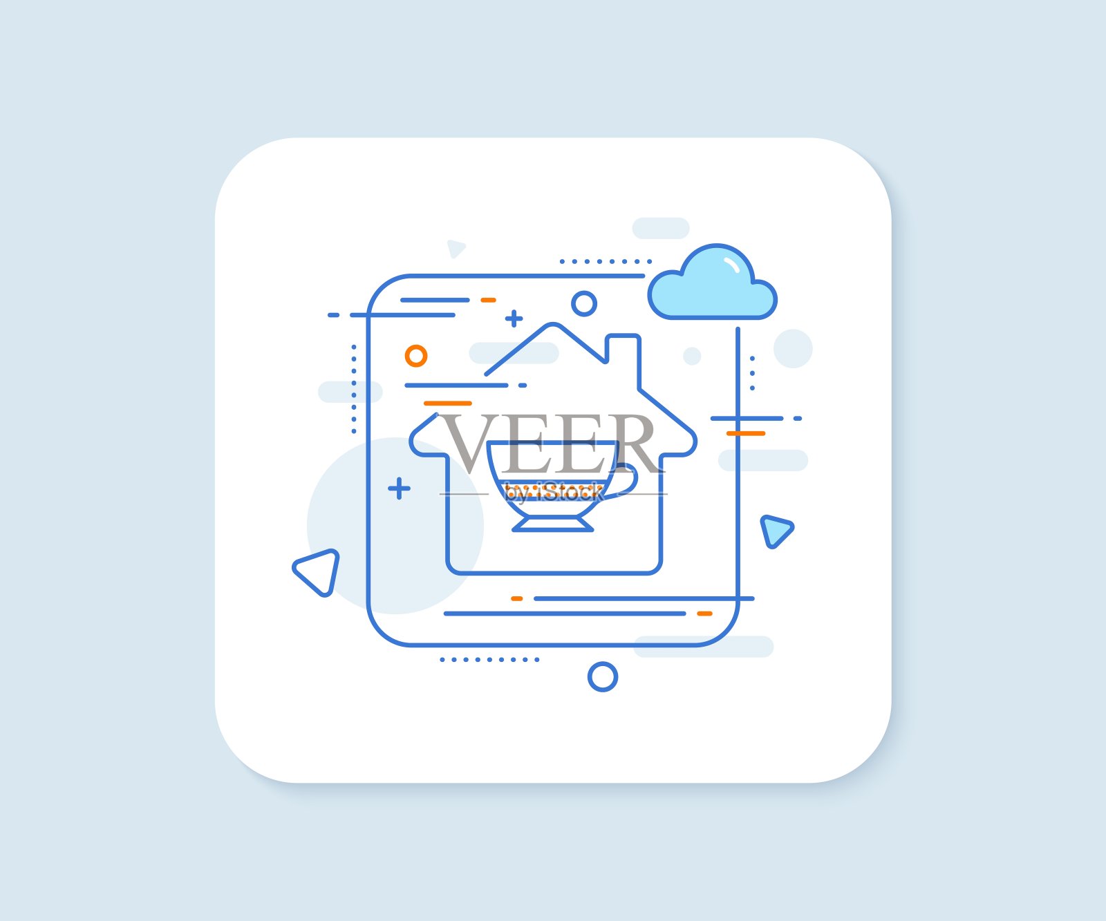 Bombon咖啡图标。热饮的迹象。向量图标素材