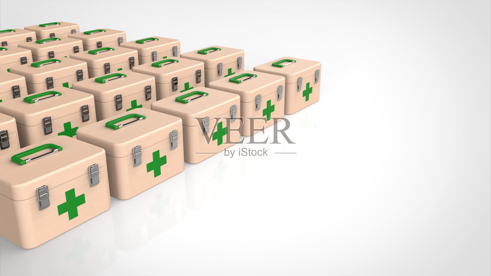 急救箱木多左三维渲染照片摄影图片