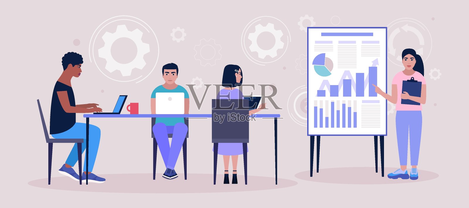 车间插画图片素材