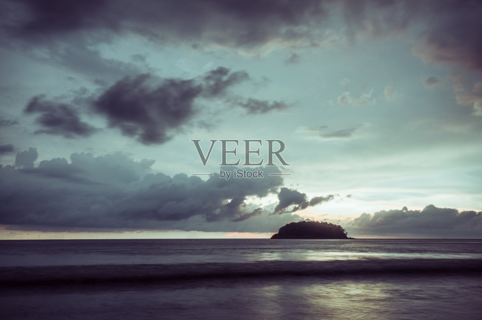 美丽的日落玛雅湾,泰国照片摄影图片