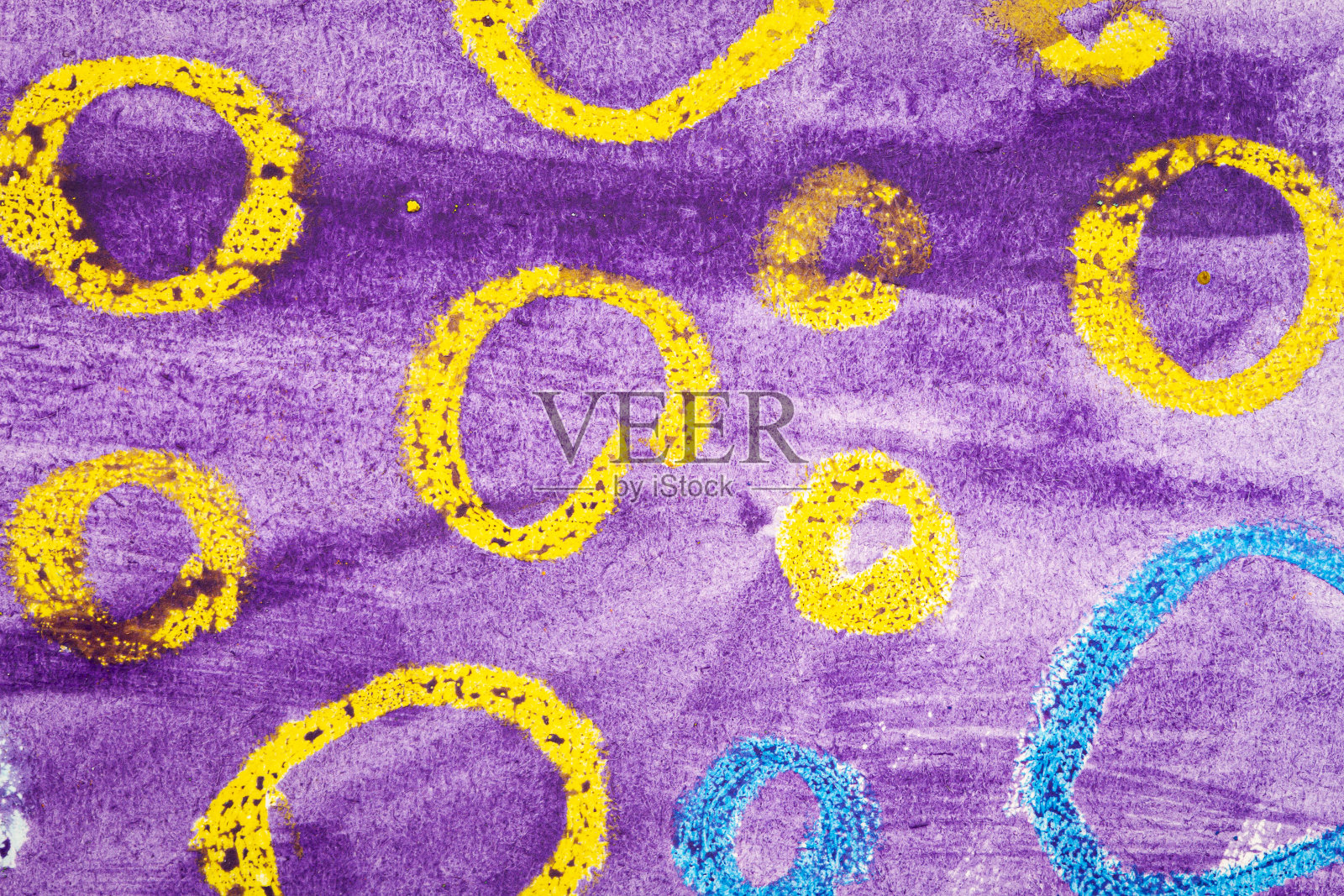 抽象的紫色水彩纹理与一些圆圈照片摄影图片