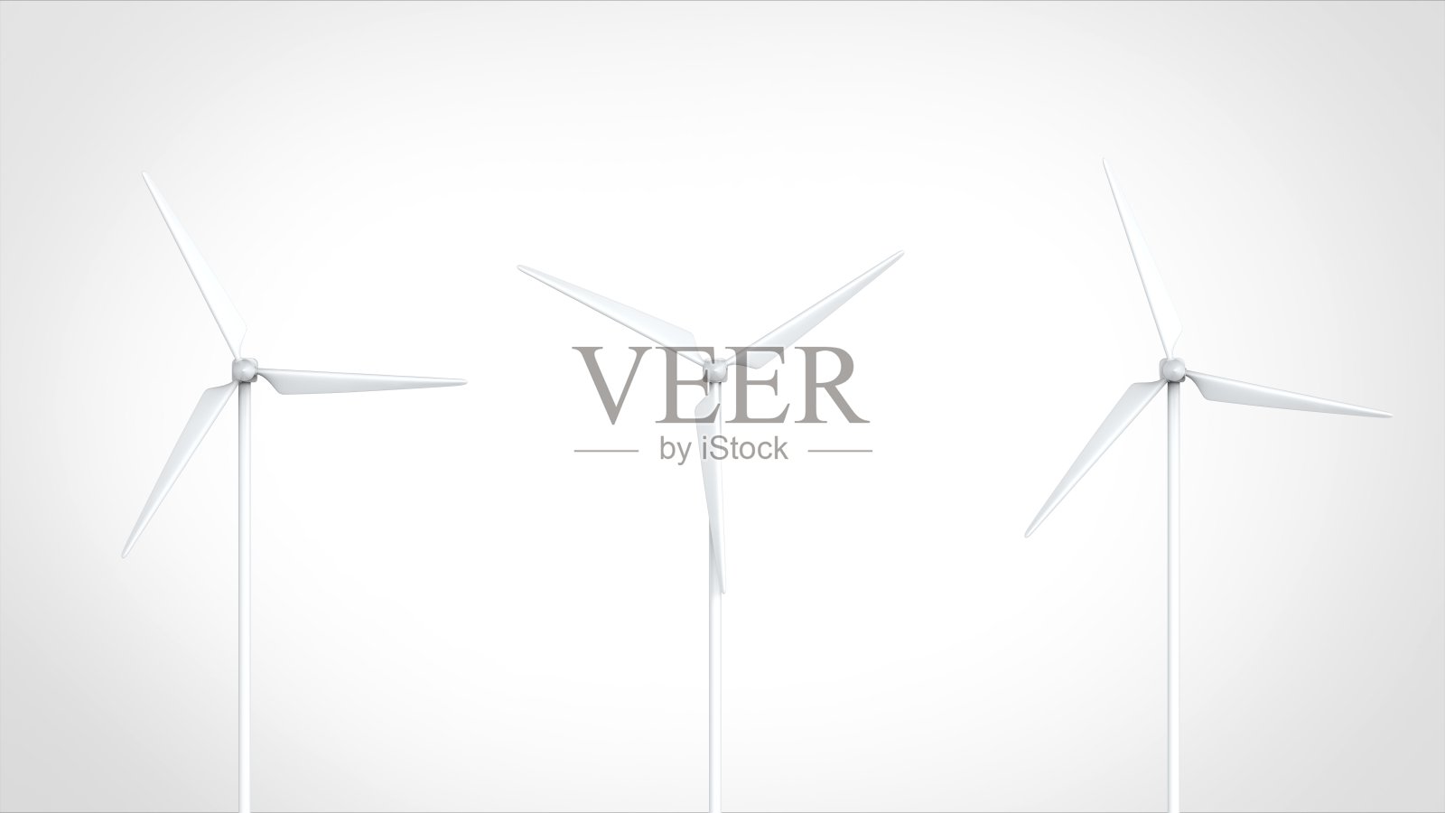 风力发电3前端3d渲染照片摄影图片