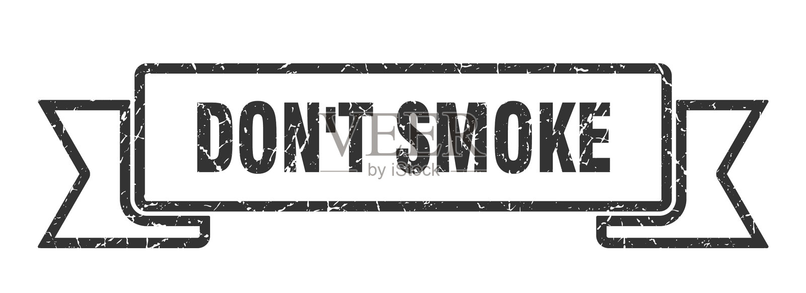 不要抽缎带,不要抽垃圾乐队的牌子插画图片素材