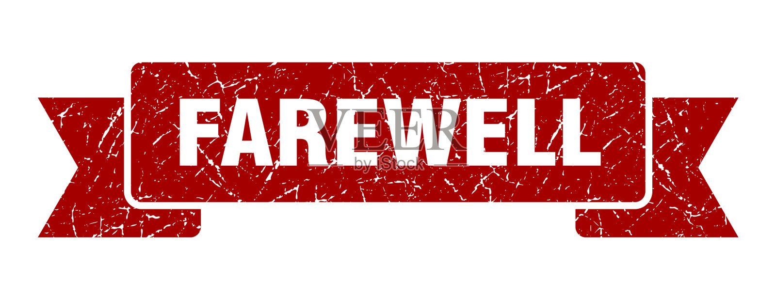 告别丝带告别垃圾摇滚乐队的标志插画图片素材