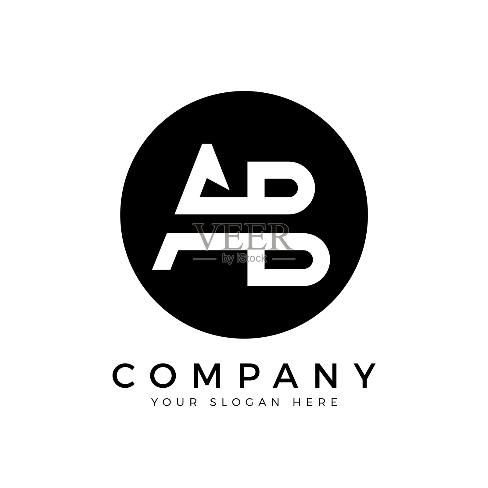 Ab标识设计企业排版模板插画图片素材