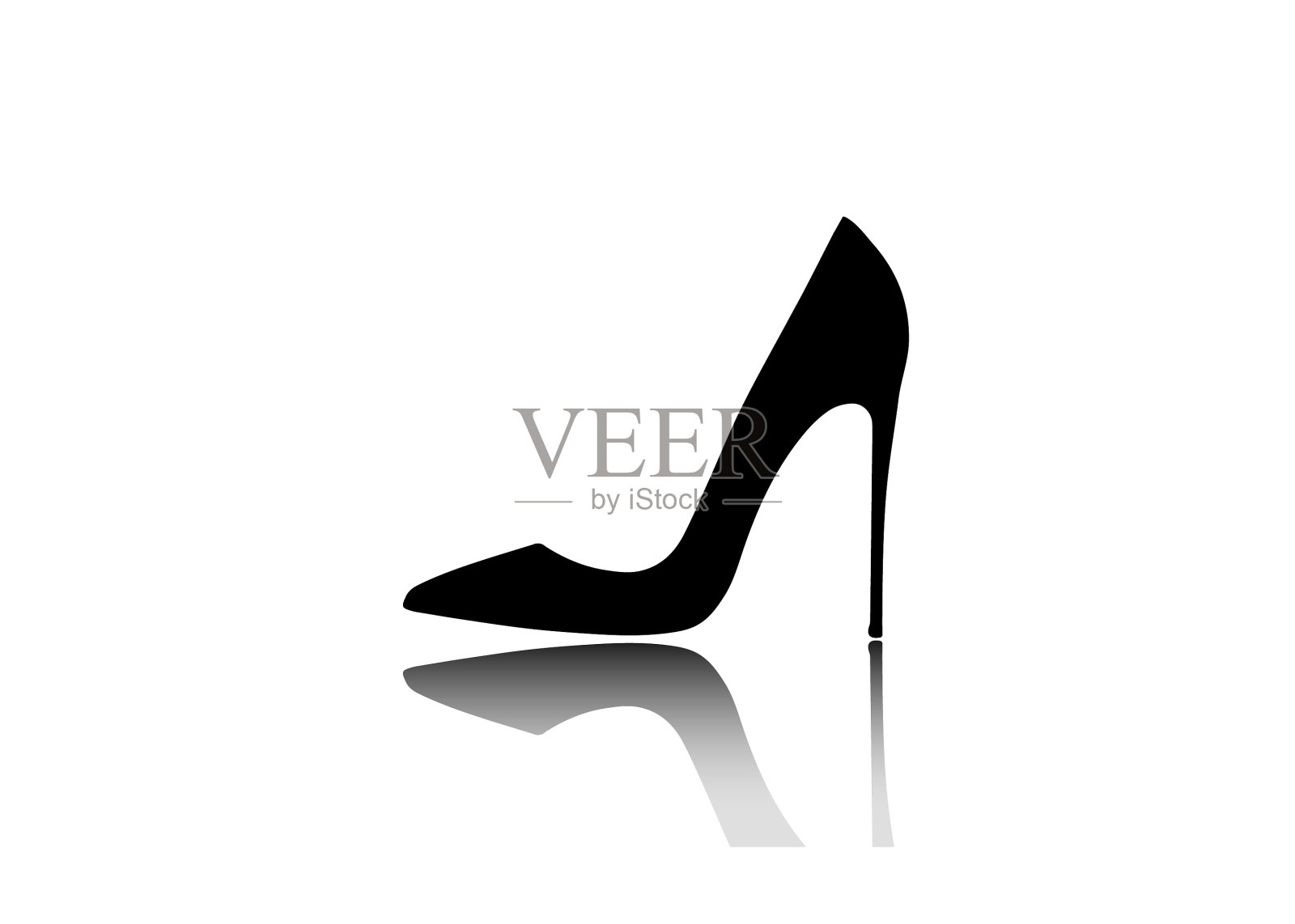 女鞋与高跟鞋图形设计标志插画图片素材