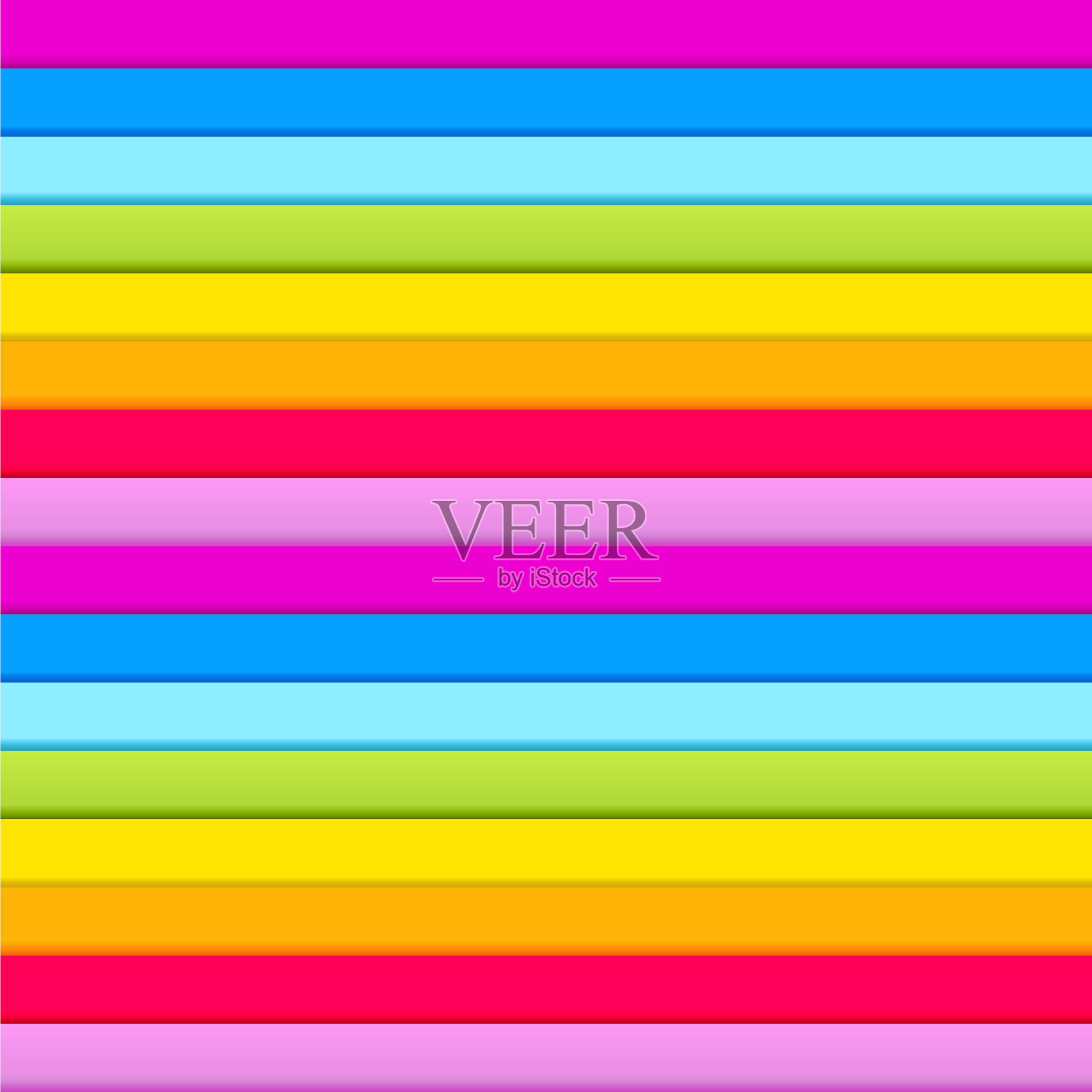 无缝图案水平彩虹彩色插画图片素材