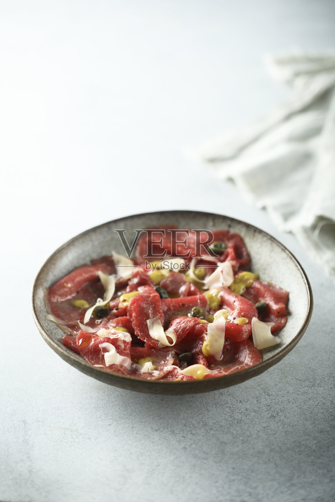 牛肉carpaccio照片摄影图片