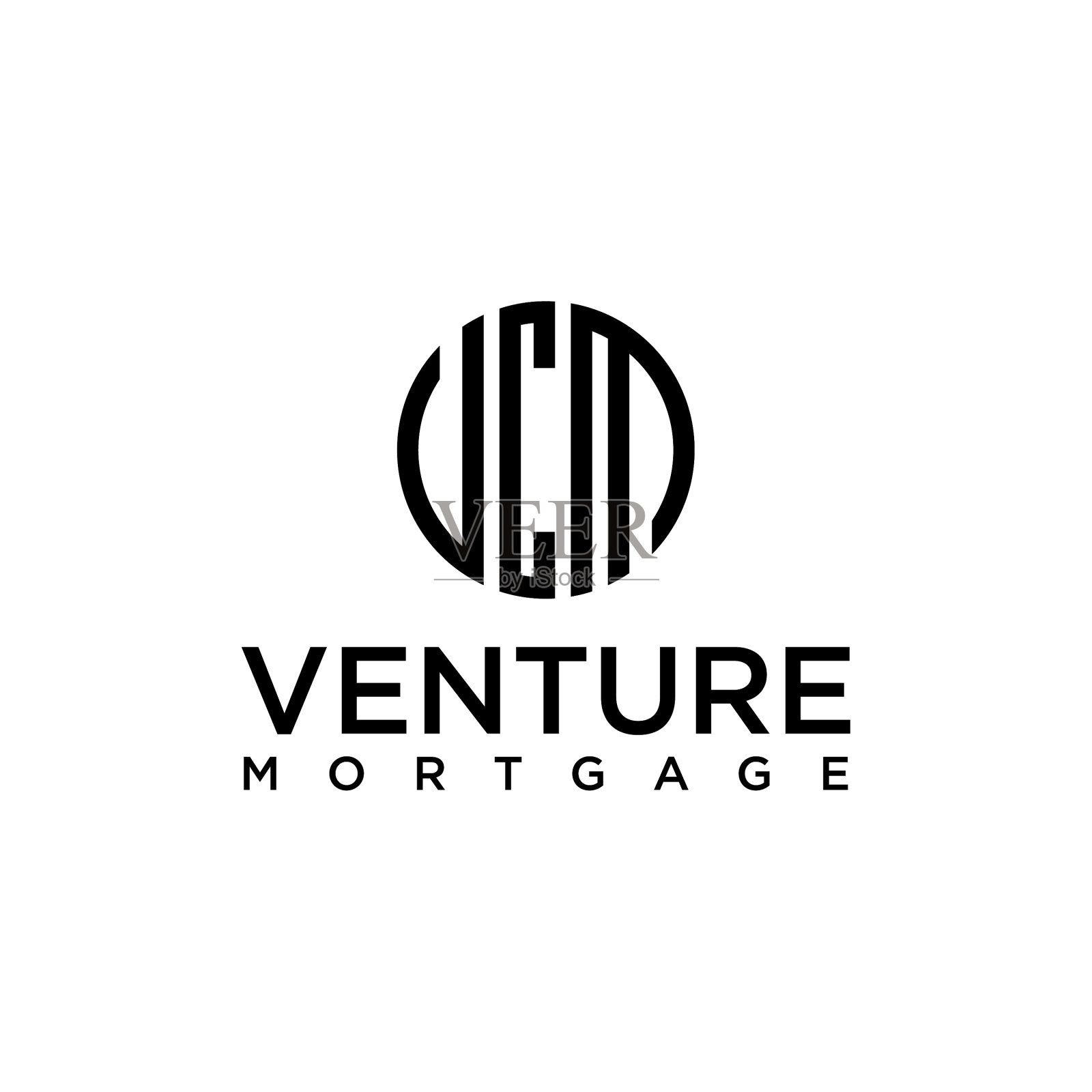 V c m符号形成几何抽象插画图片素材