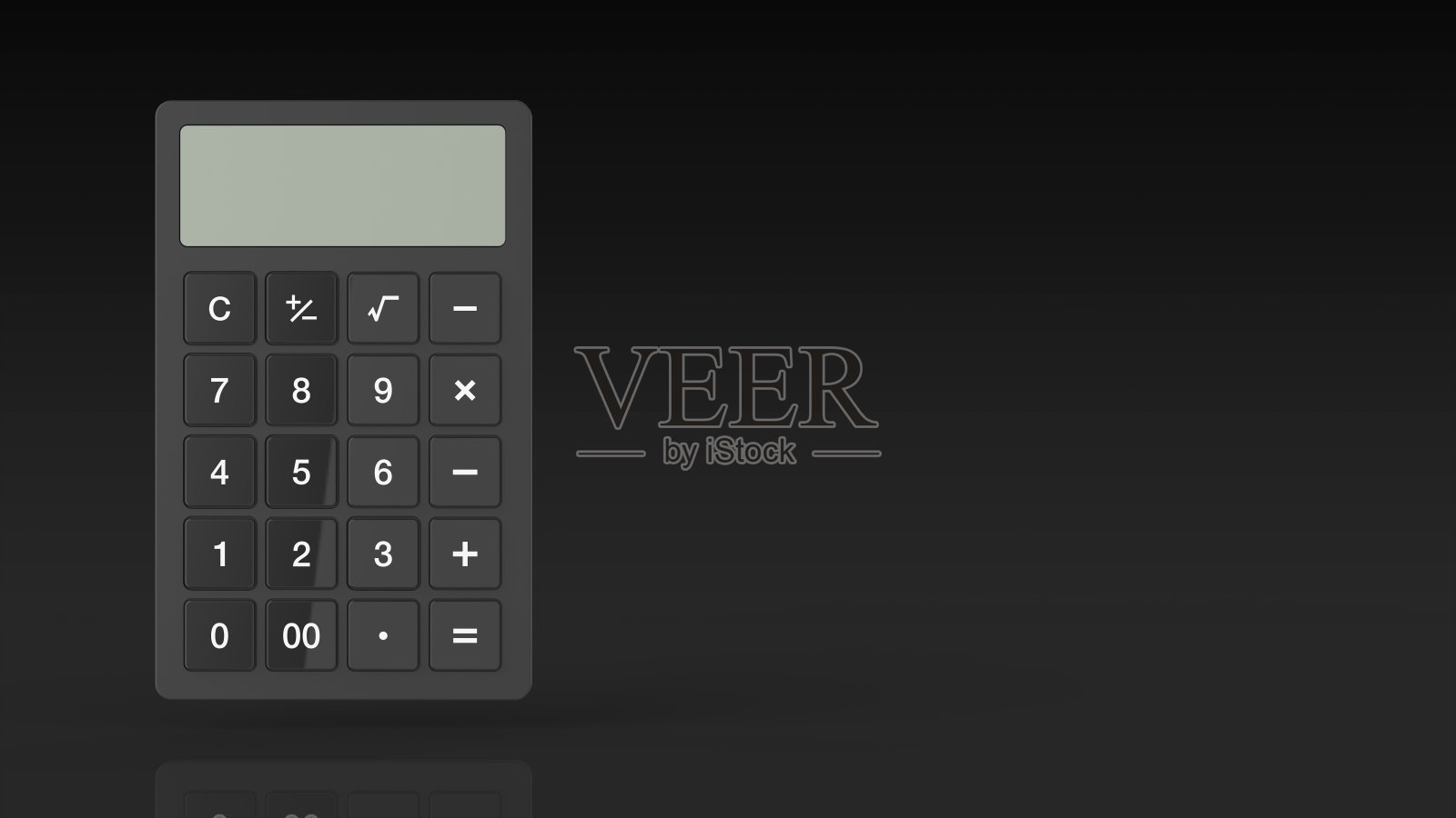 计算器黑色前左3d渲染照片摄影图片