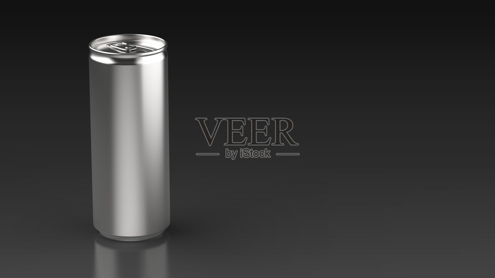 苗条可以黑色背景左侧3d渲染照片摄影图片