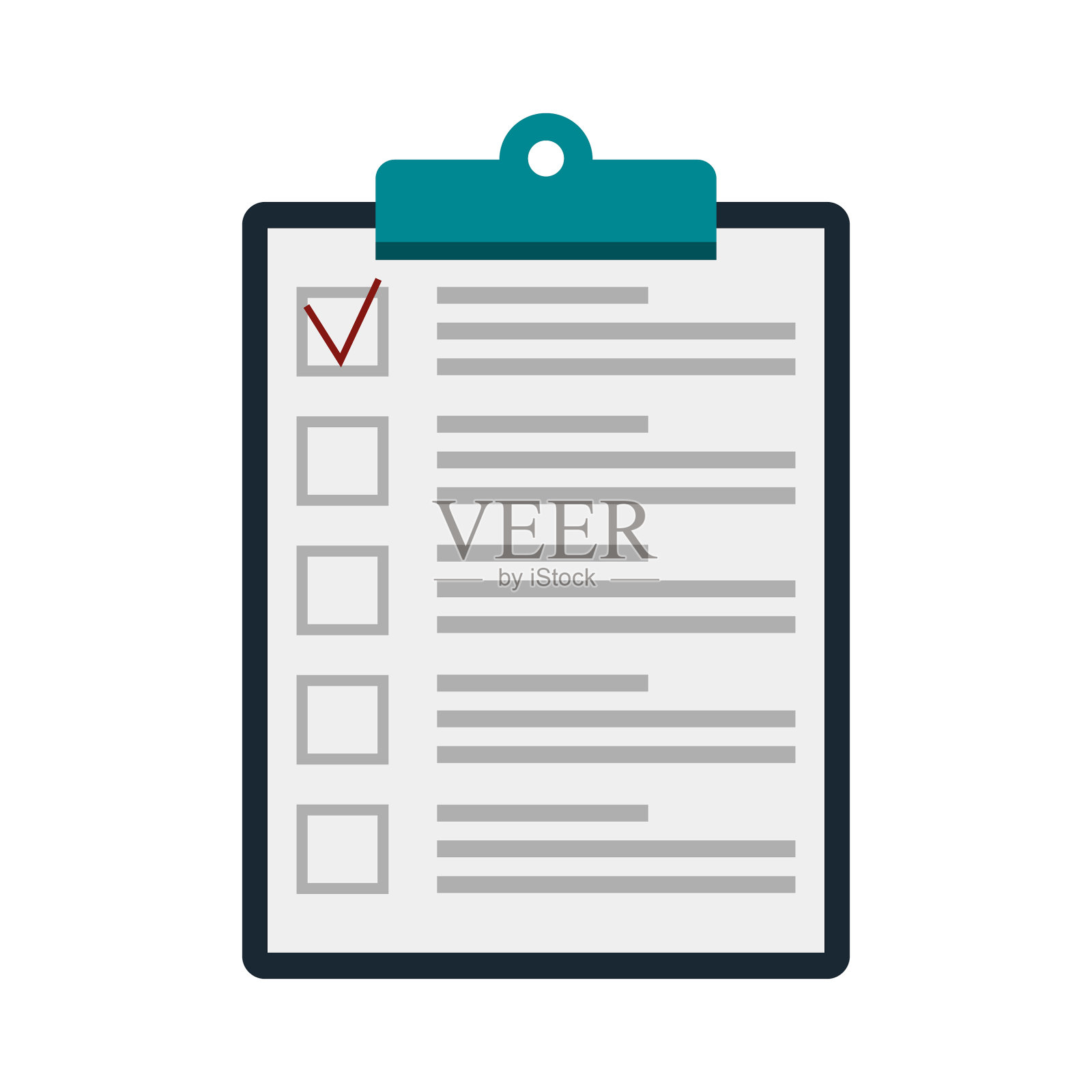 剪贴板图标隔离在白色背景插画图片素材