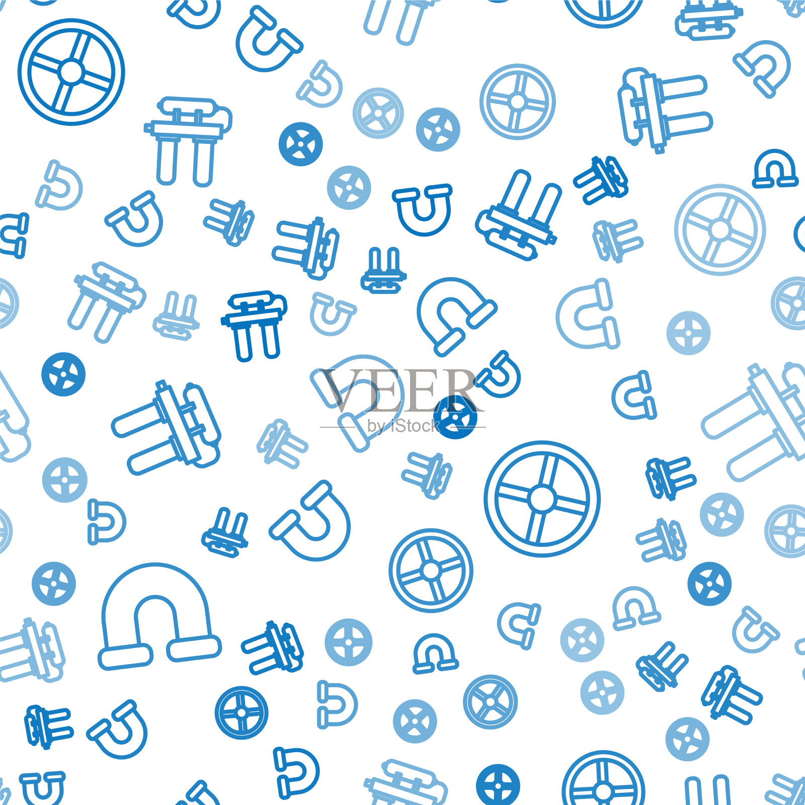 设置行业金属管道行业阀门图标素材