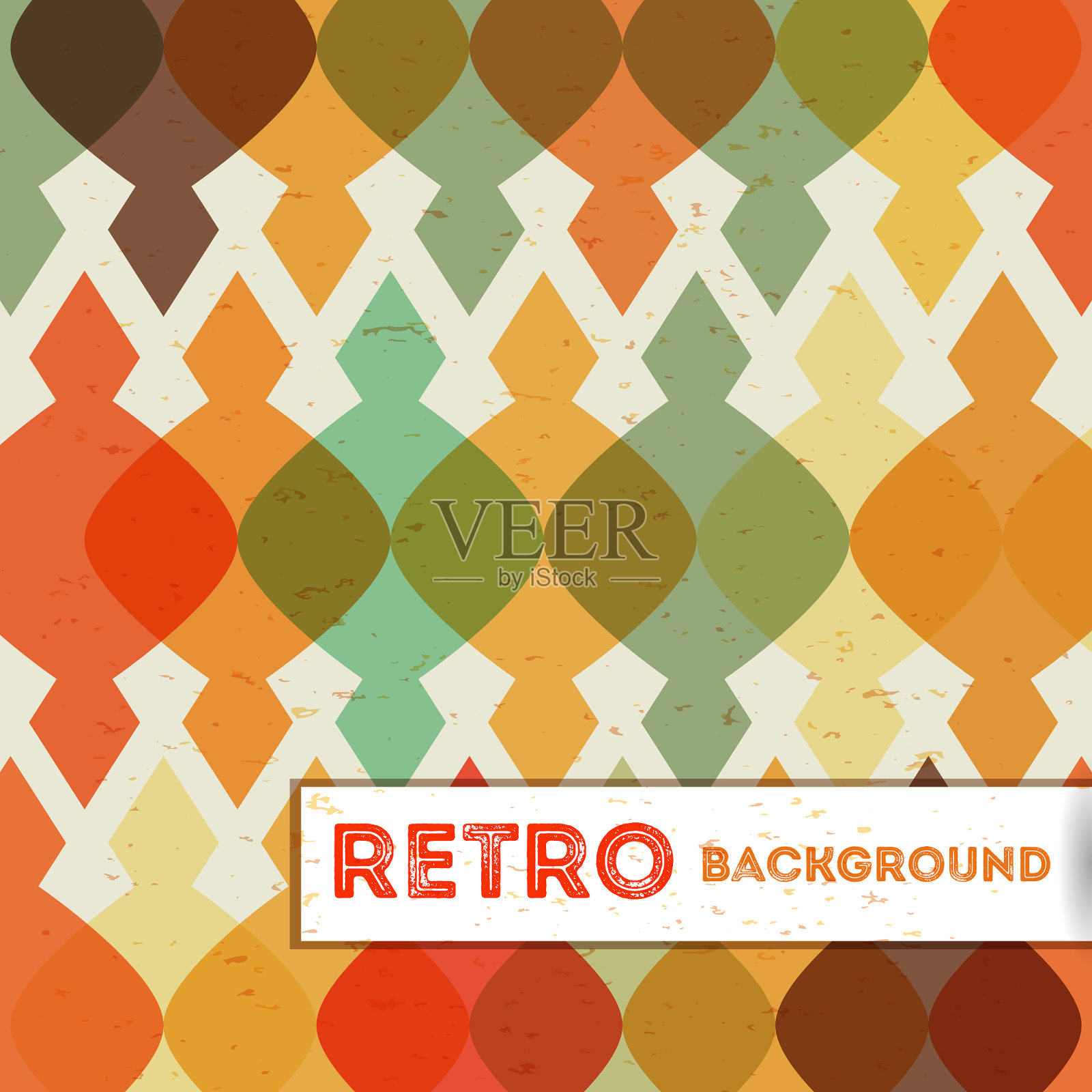 复古的几何背景插画图片素材