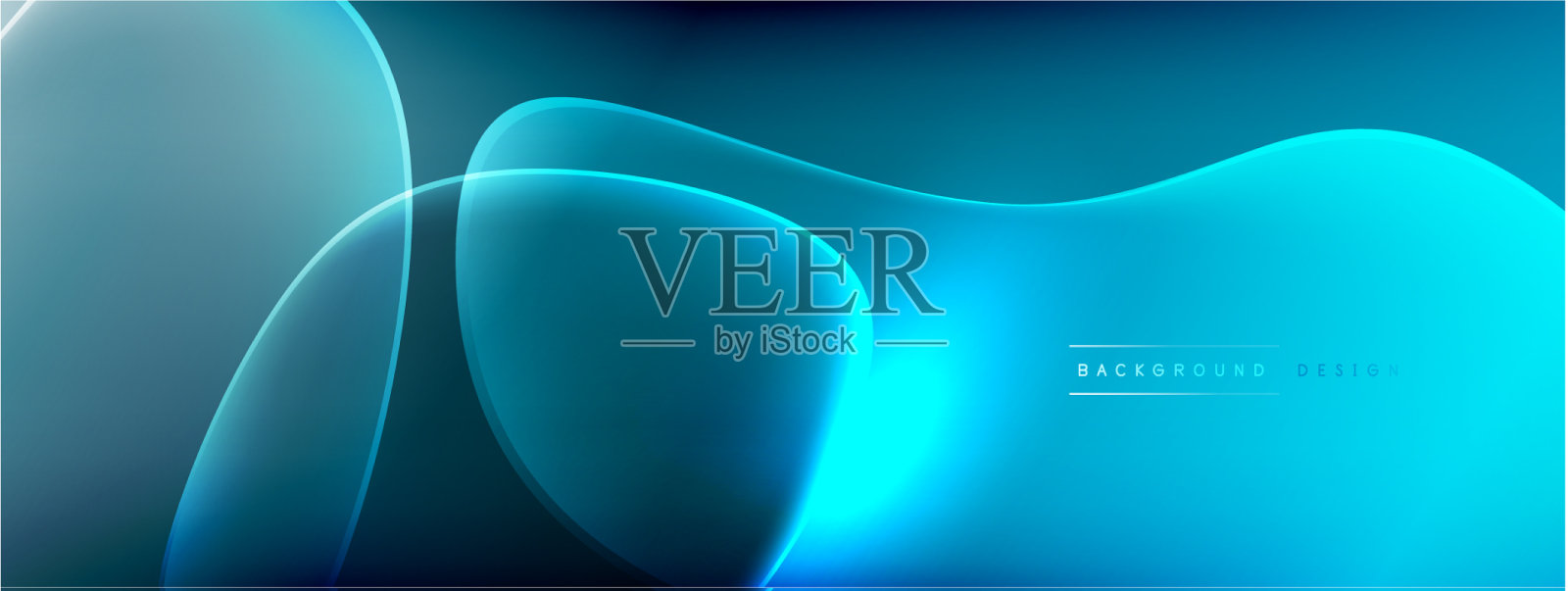 摘要背景-液体气泡的形状插画图片素材