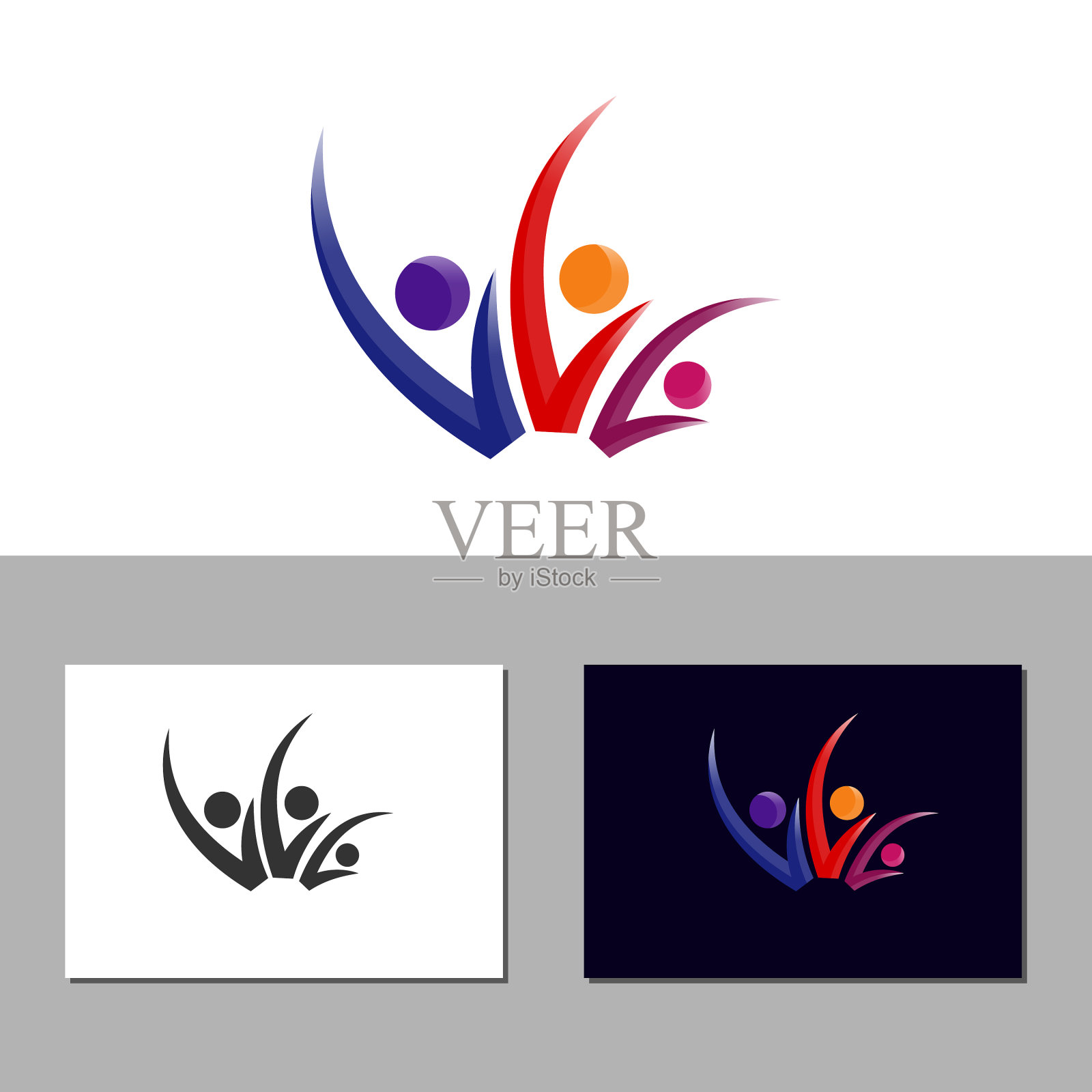 社区设计模板图标素材