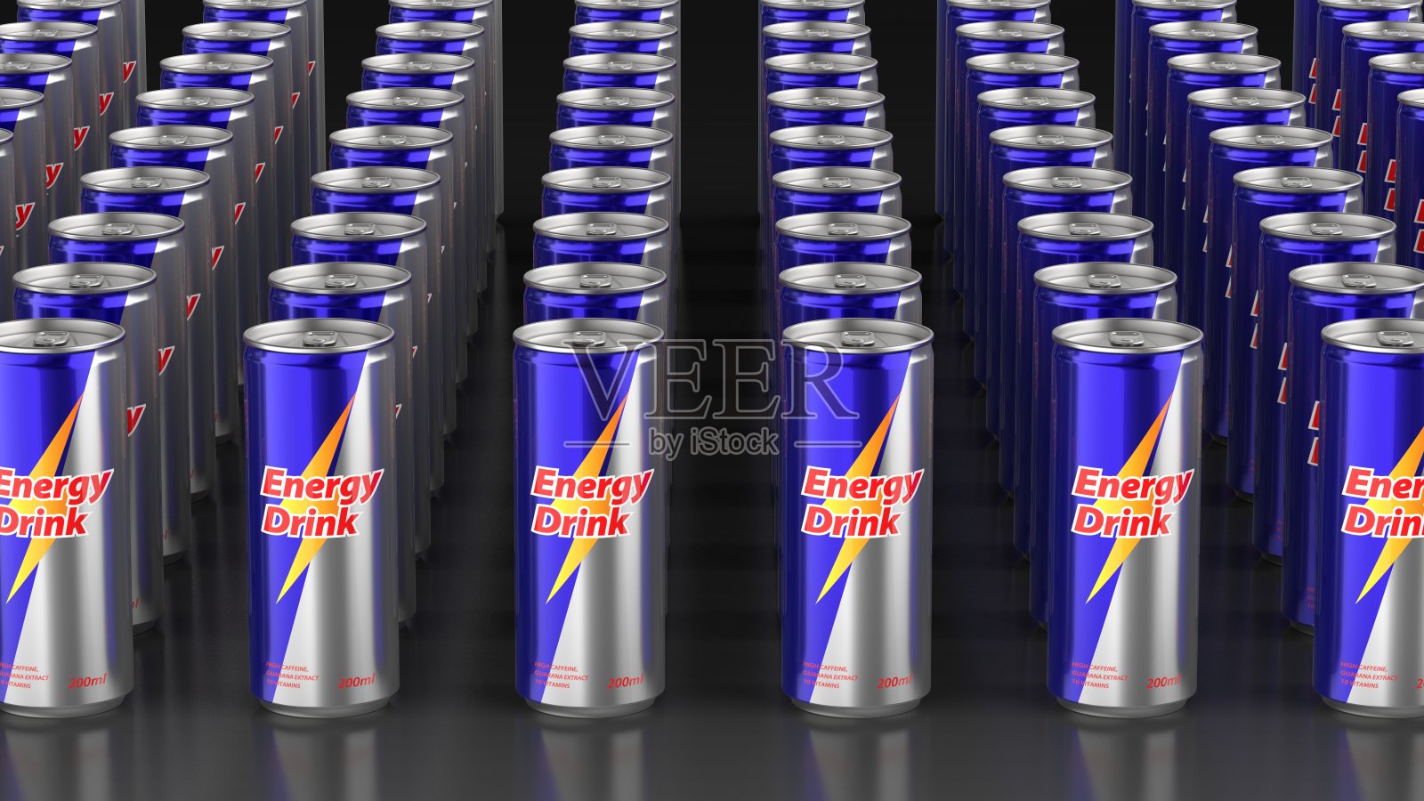 能量饮料多黑色背景前端3d渲染照片摄影图片