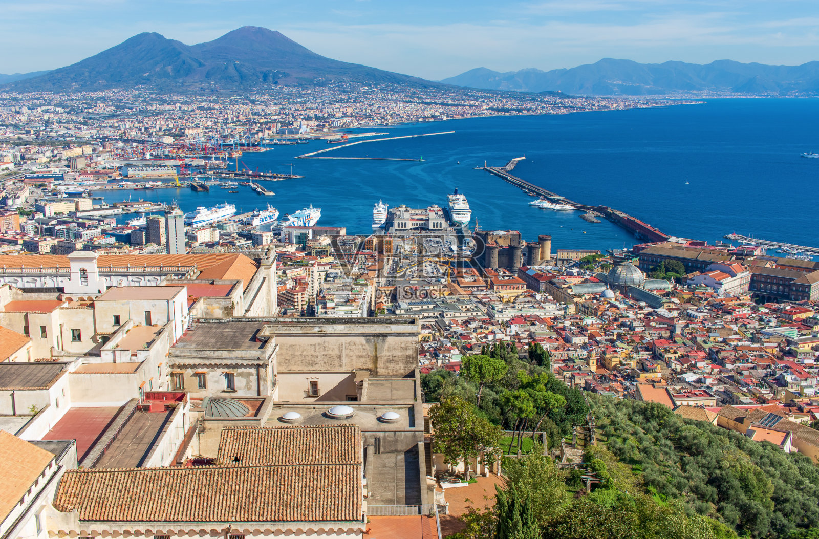 意大利那不勒斯湾照片摄影图片