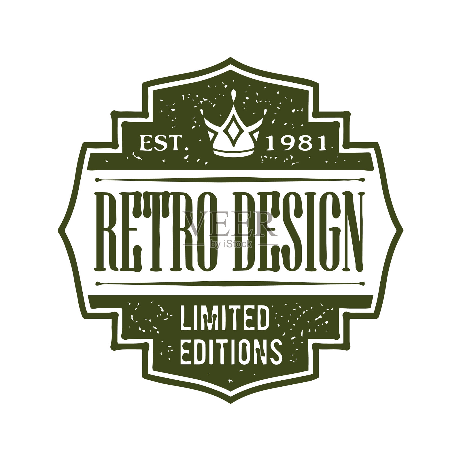 复古和复古的徽章标签设计集合插画图片素材