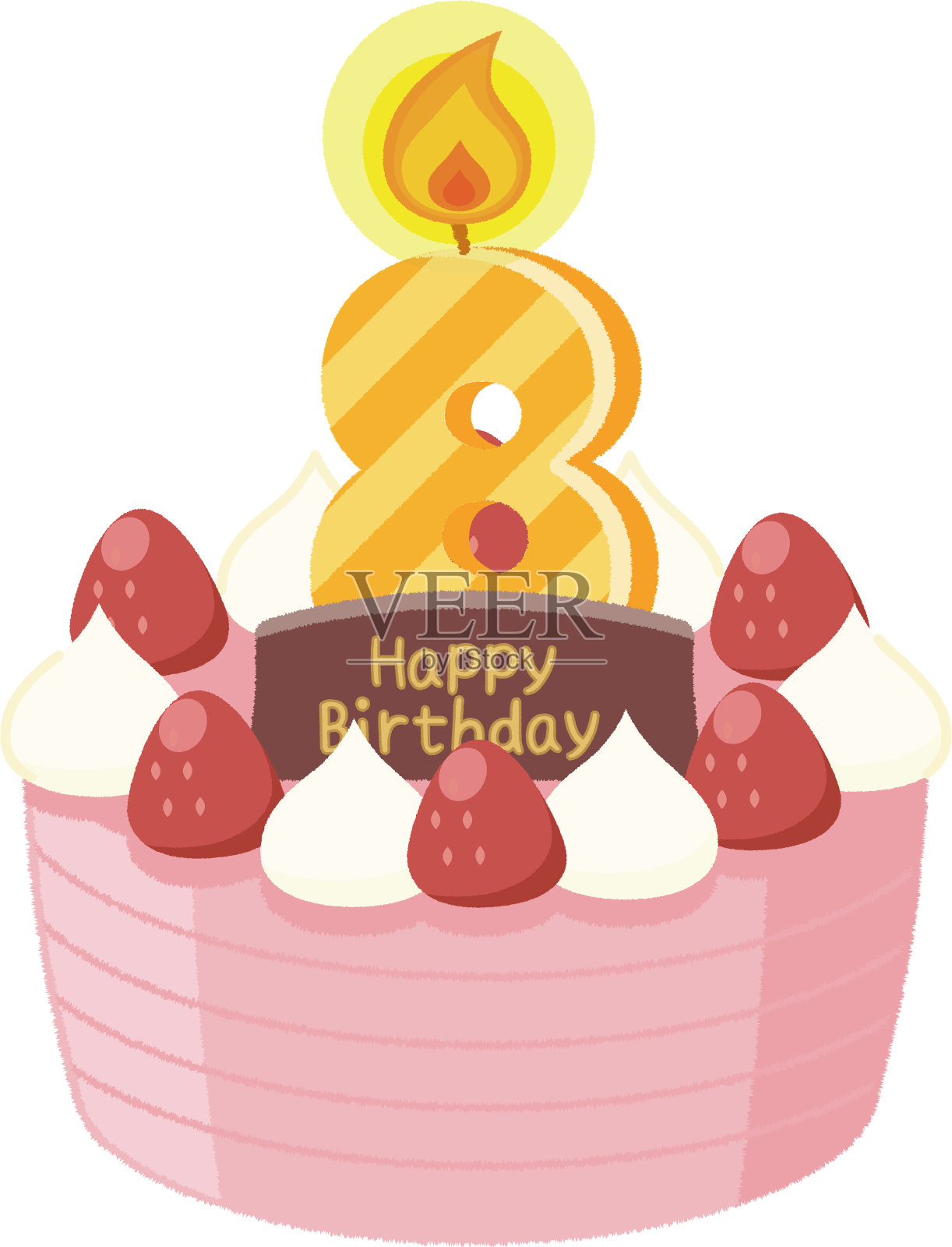 圣诞蛋糕插画图片素材