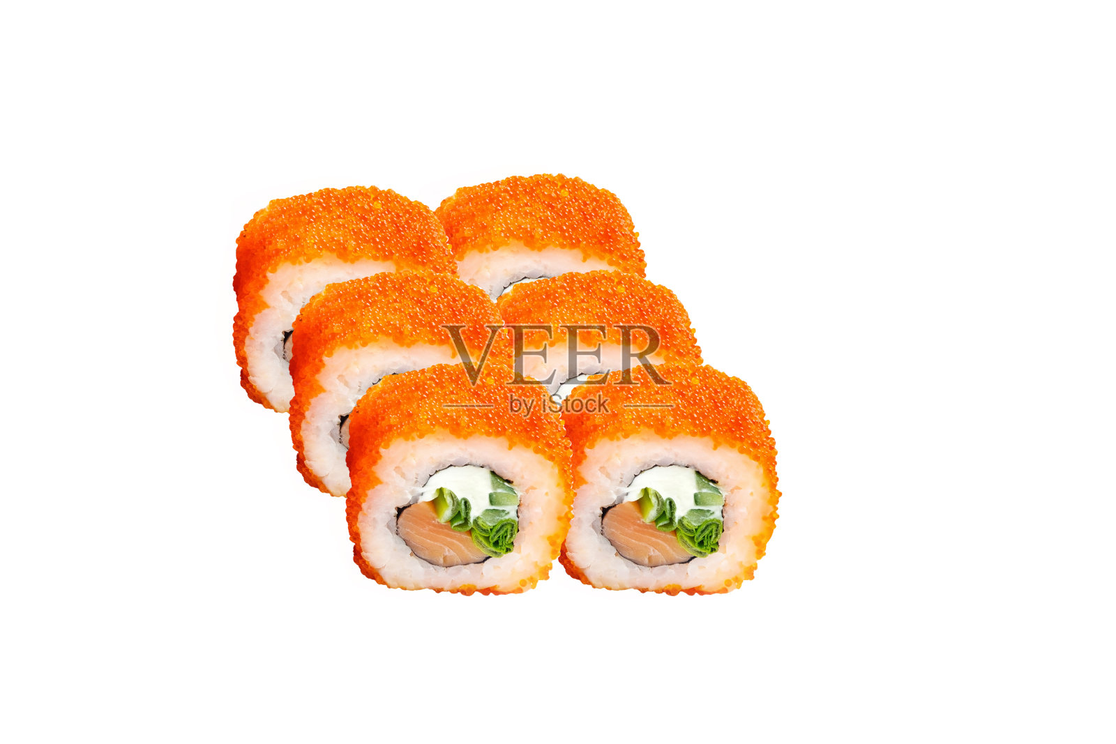 可口的面包卷孤立在白色的背景。特写镜头。日本食品的概念。照片摄影图片