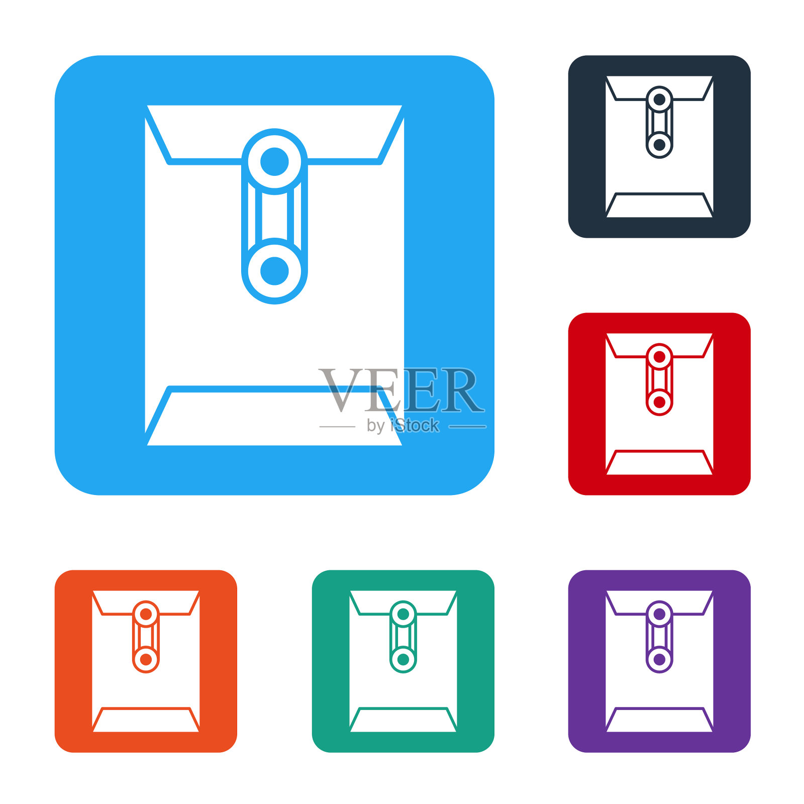 白色信封图标孤立在白色背景上图标素材