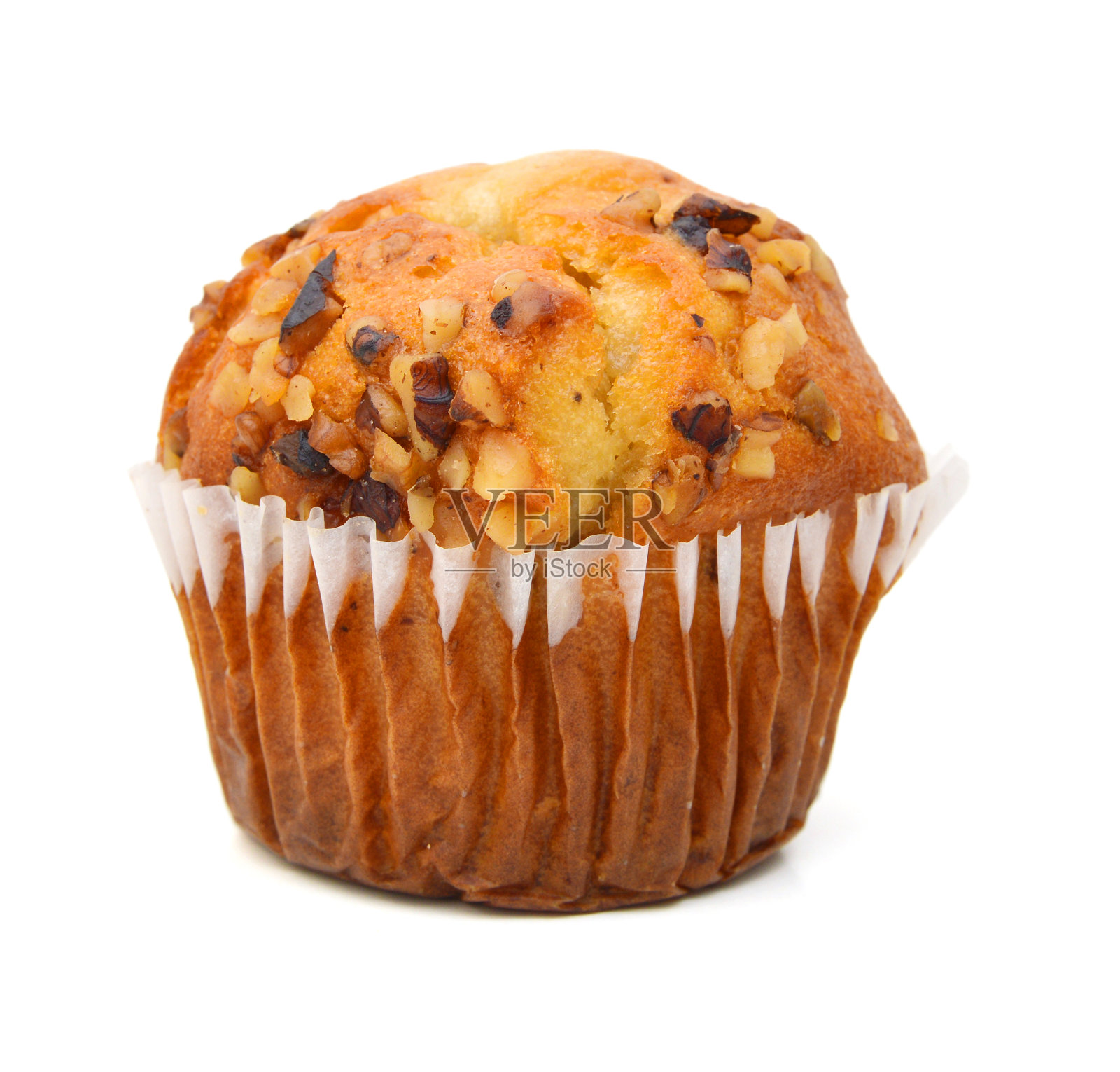 孤立松饼在白色背景照片摄影图片