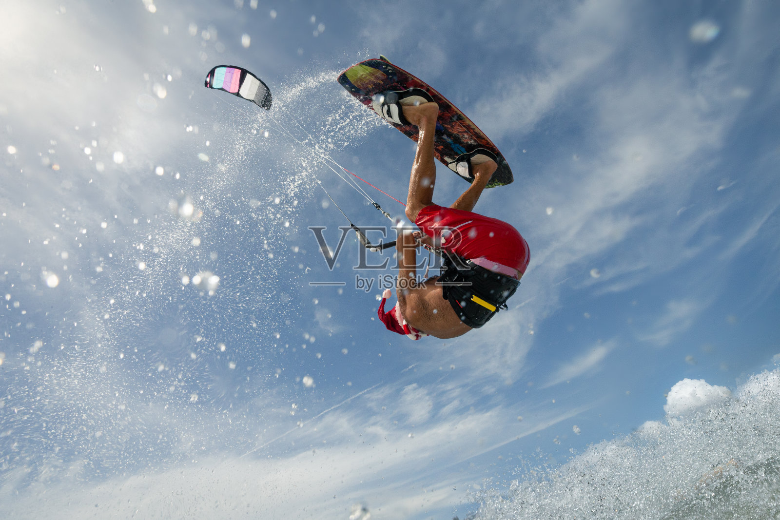 圣诞老人-风筝板骑士照片摄影图片