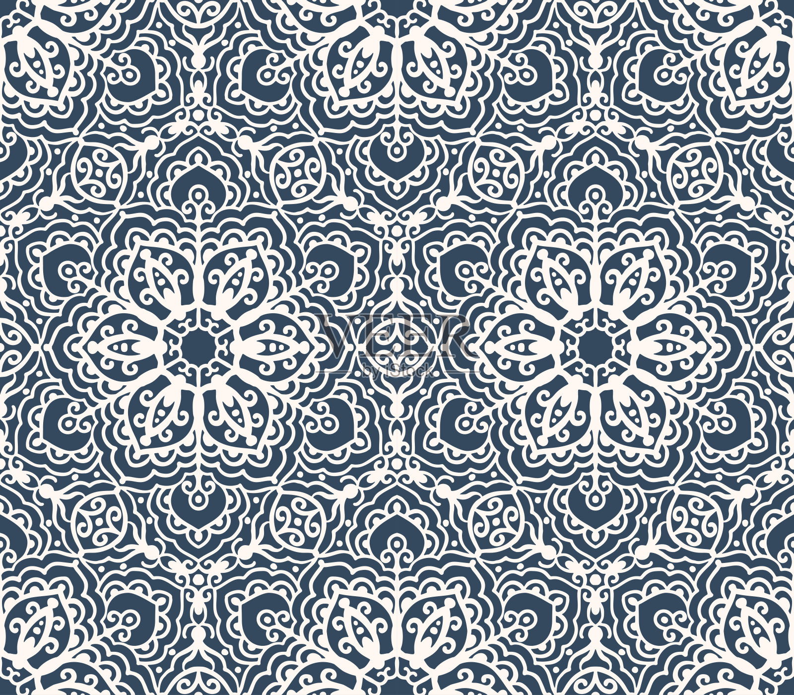 蔓藤花纹插画图片素材