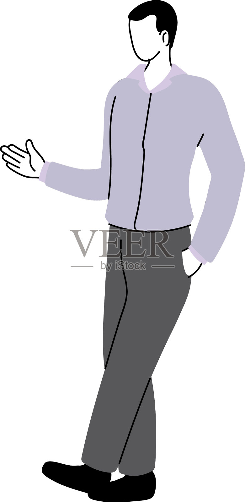 酷而随意的年轻人设计元素图片