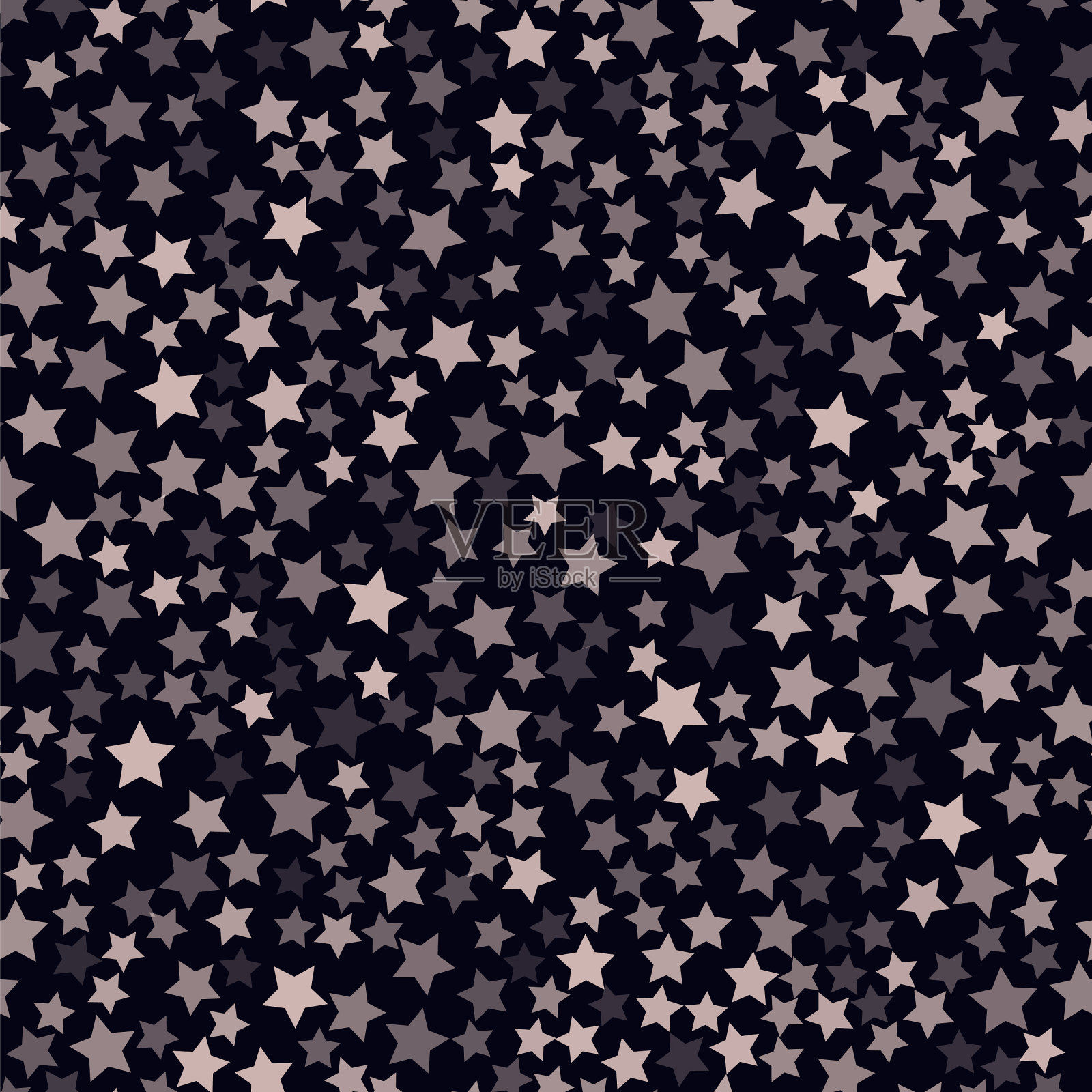 无缝模式与闪闪发光的星星插画图片素材