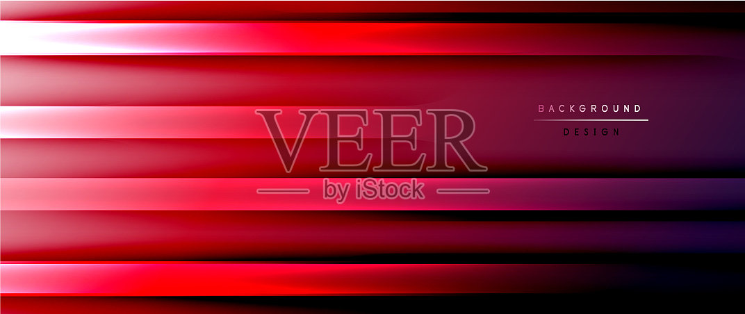 明亮的渐变霓虹线抽象背景插画图片素材