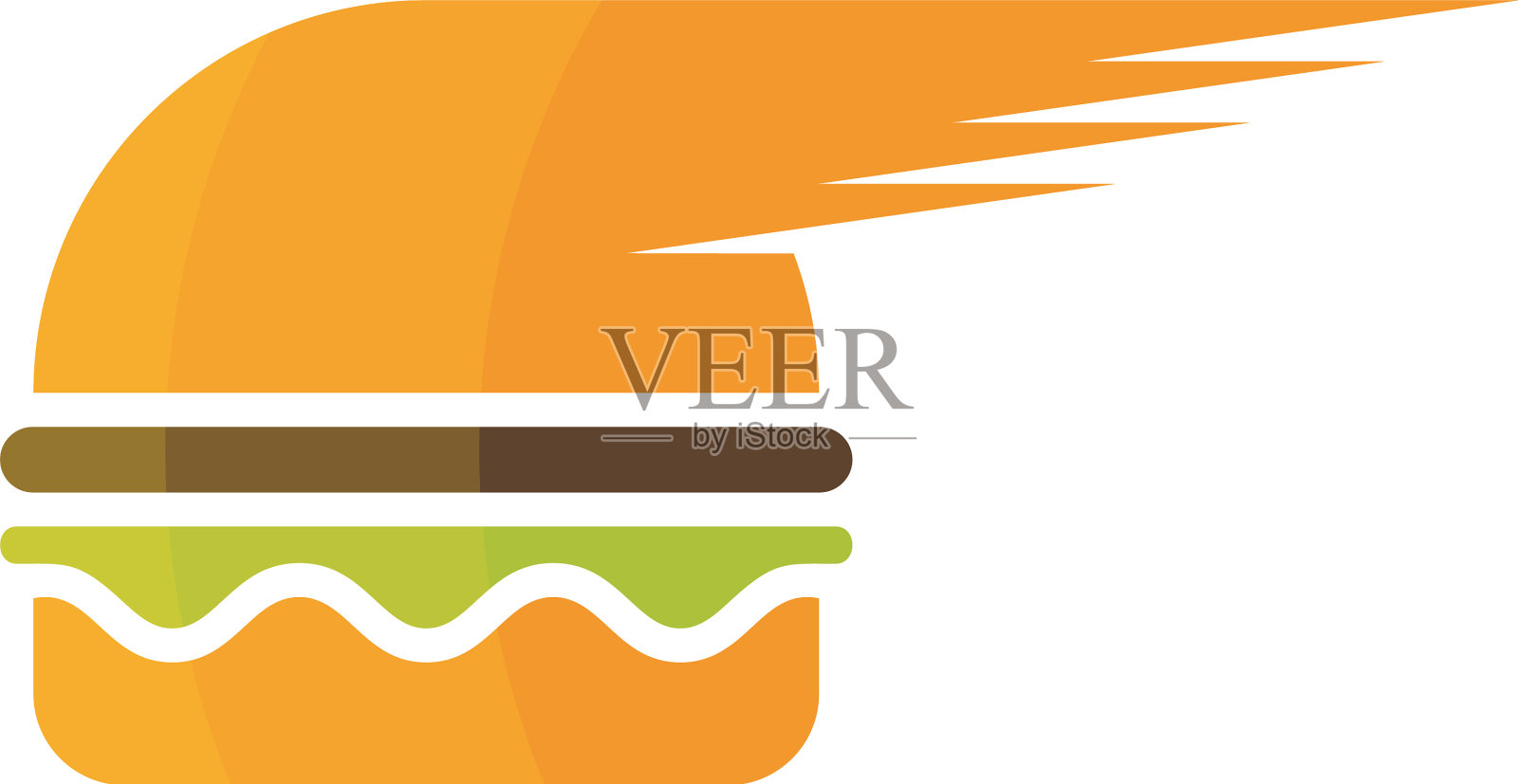 快餐汉堡标识设计模板汉堡面包店设计元素图片