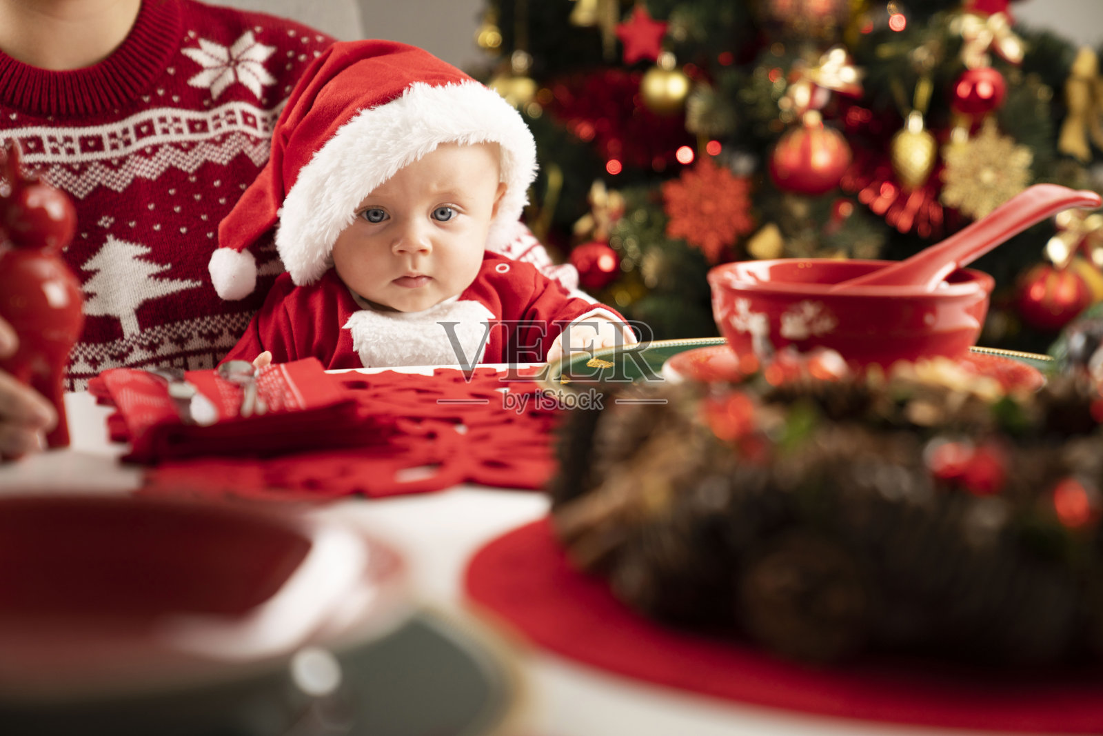 庆祝圣诞节。照片摄影图片