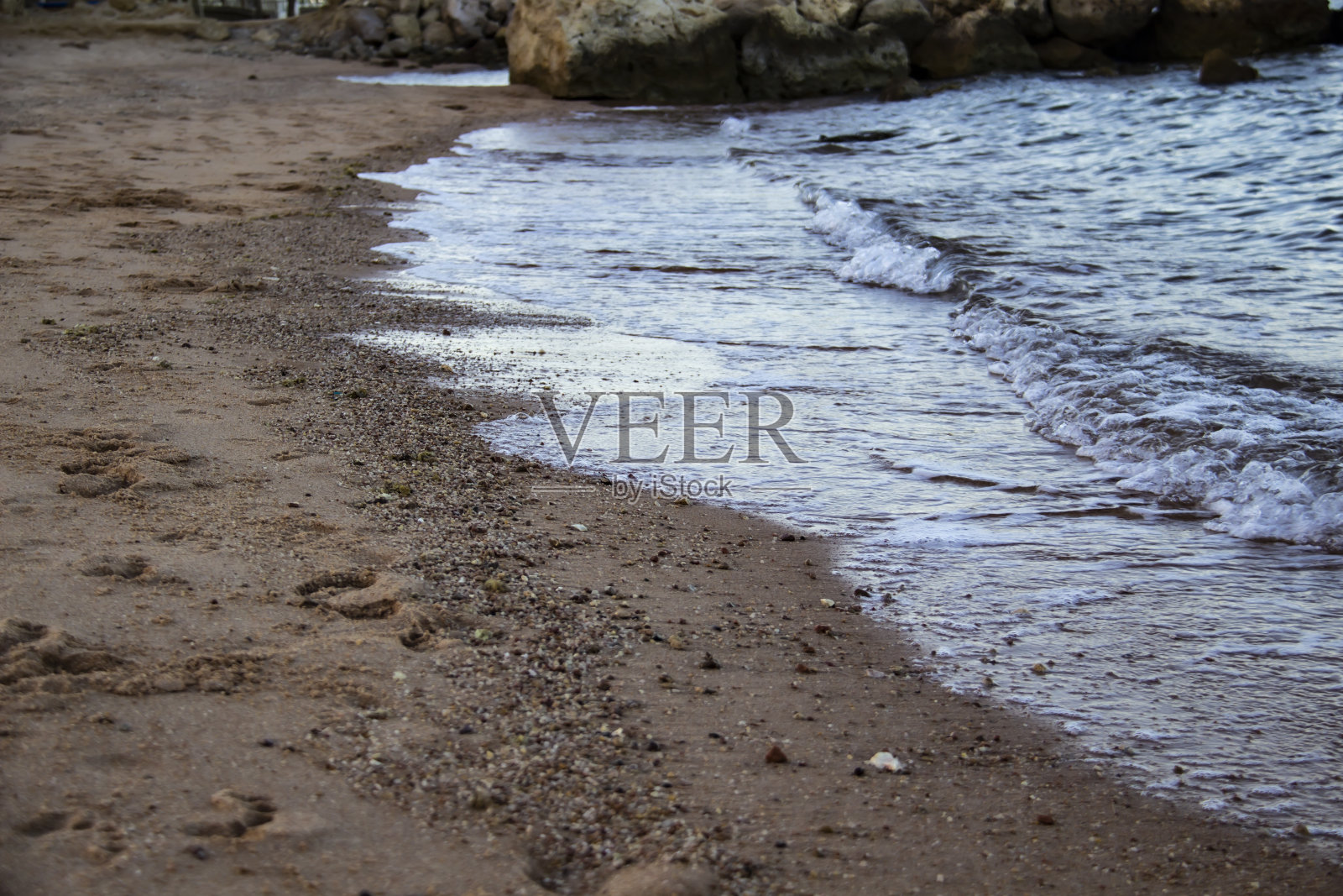 海滩水波:埃及当地海滩海浪景观照片摄影图片