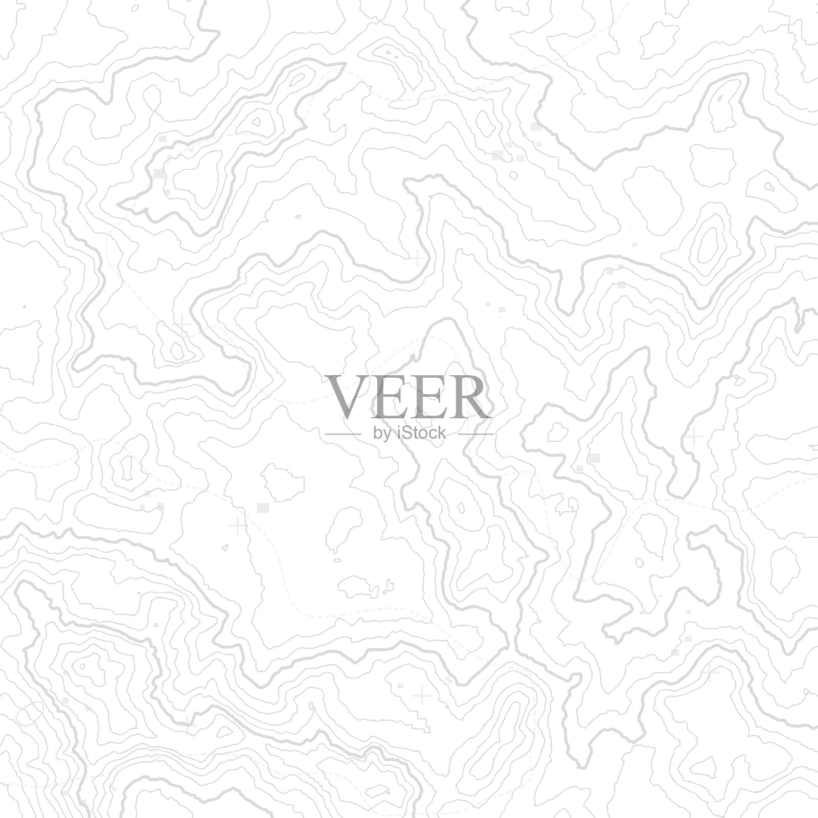 地形图背景概念与空间为您的副本。地形线条艺术轮廓,登山步道,形体矢量设计。计算机生成的。插画图片素材