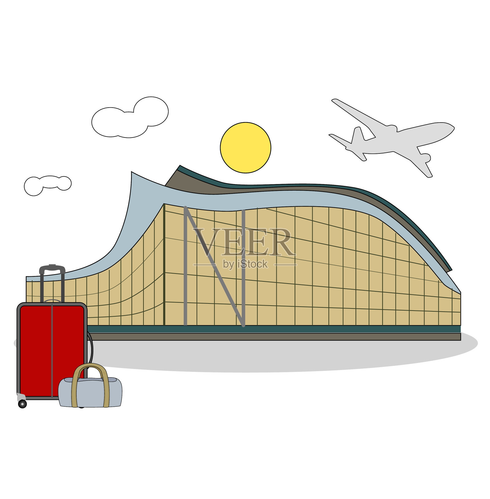 皮尔森国际机场设计元素图片